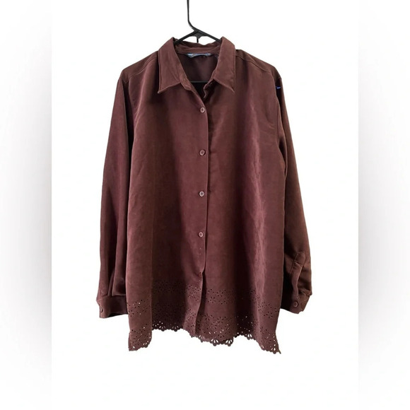 Brown button up jacket - Picture 1 of 4